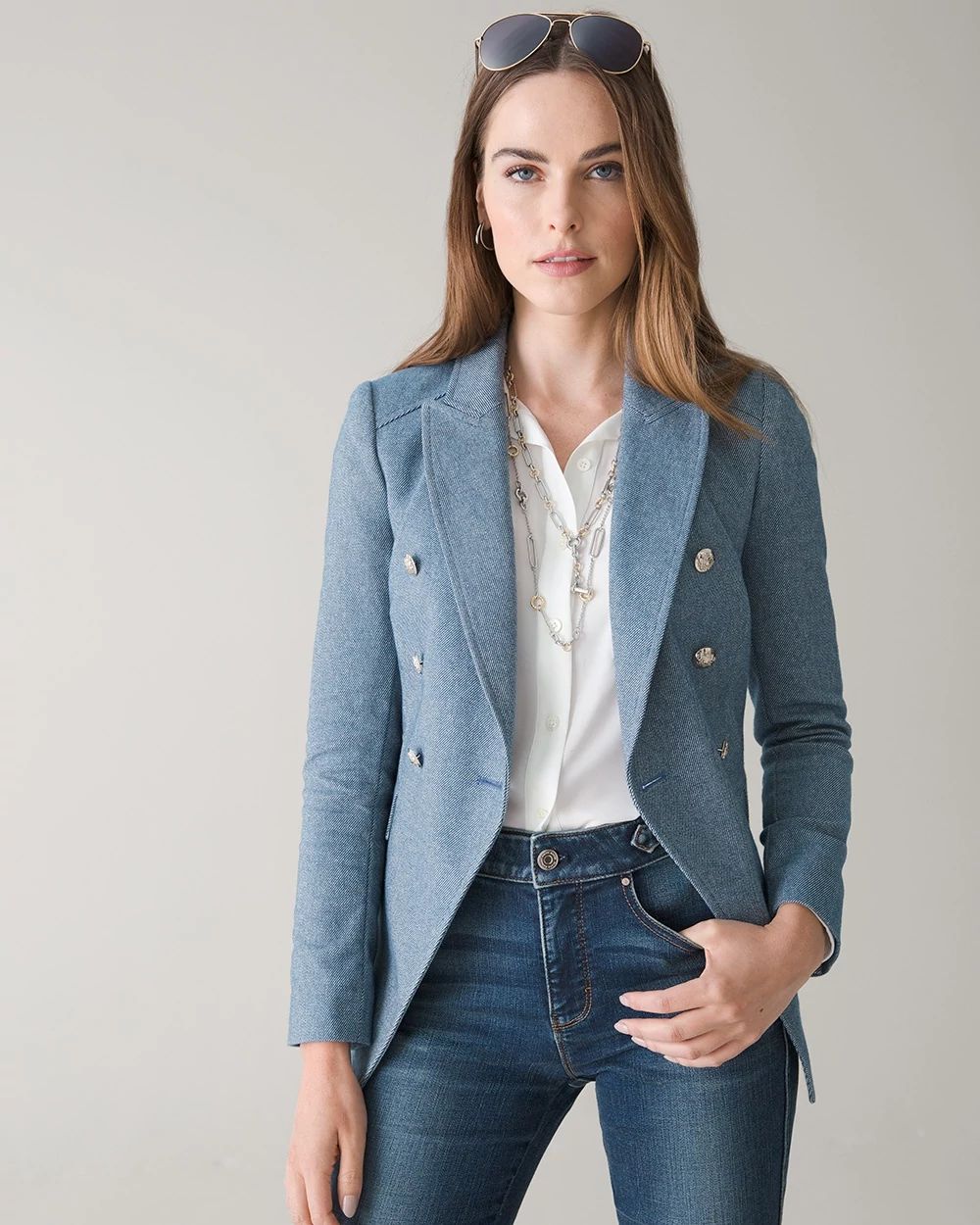 Petite Tweed Studio Blazer